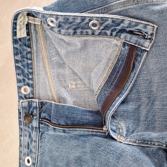 Rag & Bone Wide Leg Crop Jeans - Picture 6 of 12